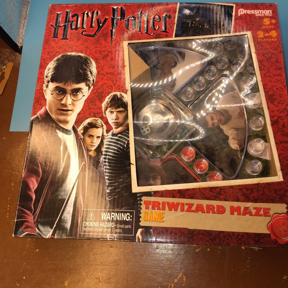 Harry Potter Triwizard Maze Game Pressman Pop N Race Board Game 2-4 Players